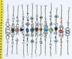 12 Link Chain Bracelets With Cat Eye Jewelry Gemstones