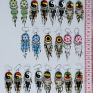 6 Pairs Earrings Peruvian Hand Crafted Jewelry Art Sale