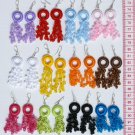 7 Pairs Color Pearls Dangle Earrings Fashion Jewelry