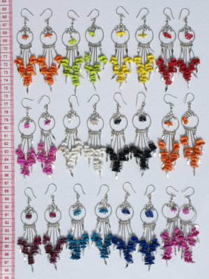 7 Pairs Dangling Drop Earrings Peru Jewelry Wholesale