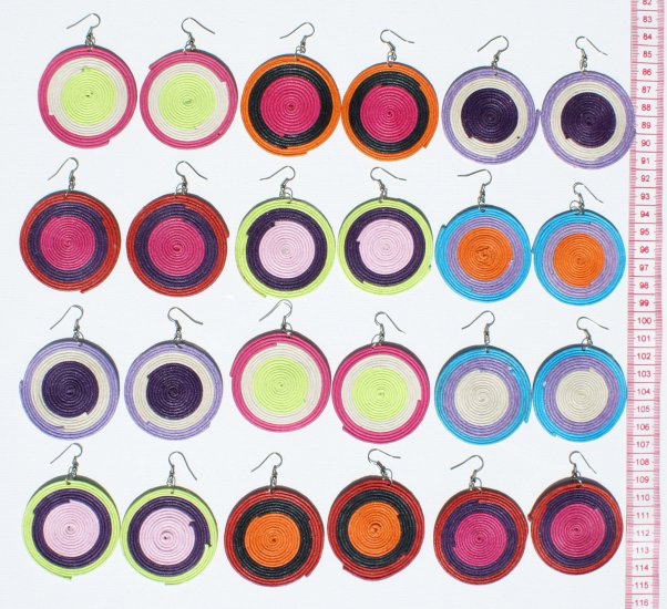 7 Pairs Round Drop Dangle Earrings Jewelry Wholesale