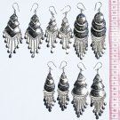 5 Pairs Ethnic Style Alpaca Earrings Peruvian Jewelry