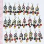 8 Pairs Thread Earrings Handcrafted Costume Jewelry Art