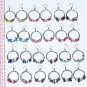9 Pairs Rock Pearls Round Earrings Jewelry Wholesale