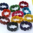LOT 7 COLOR BRACELETS MADE OF TAGUA, ECUADOR