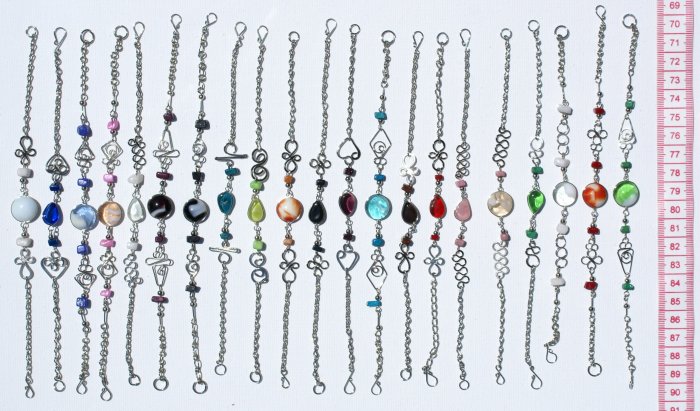 10 Murano Glass Bead Bracelets Fashion Peruvian Jewelry