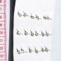 Lot 12 Pairs Coco Carved Earrings Fashion Jewelry Peru