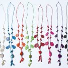 5 Necklaces Color Tagua Nut Handmade Jewelry Wholesale
