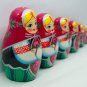 Matryoshka, Babushka or Babooshka, Stacked Russian Wood Nesting Dolls for Sale Gifts 7pc