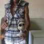One Authentic Wooden Haitian Vodou Skull Hand Carved Handmade Sculpture Haiti