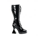 Kink Black Patent Goth Boot