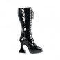 Kink Black Patent Goth Boot