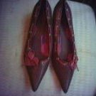 Rampage purple and pink leather flats