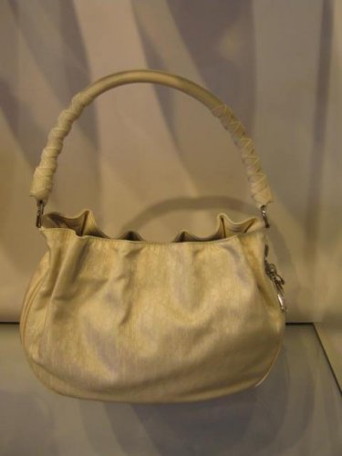 Authentic Dior White CD Logo Hobo Bag