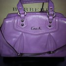 Authentic Coach Handbags in Purple Leather