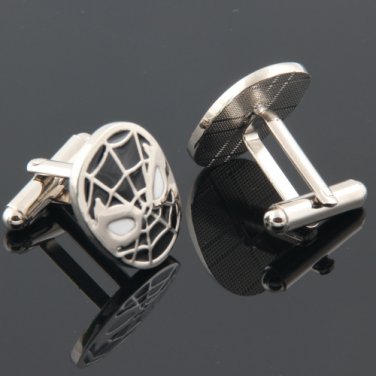 spider man Cufflinks,  free shipping men's cufflinks wholsale&retail