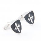 Black and silver Kaiser shield Cufflinks,  free shipping men's cufflinks wholsale&retail