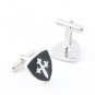 Black and silver Kaiser shield Cufflinks,  free shipping men's cufflinks wholsale&retail