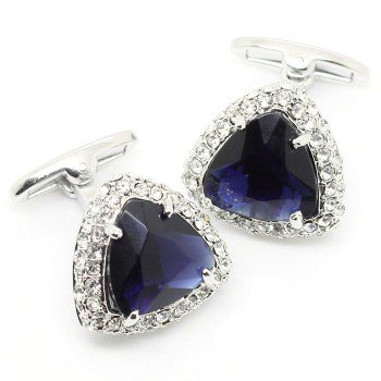 fashion purple crystal cufflinks, free shipping cuff links for men and women