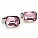 fashion purple crystal cufflinks, free shipping cuff links for men and women