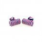 Three Tone Stripe Silk Cufflinks