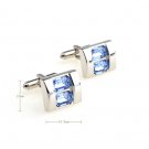 noble blue crystal cufflinks