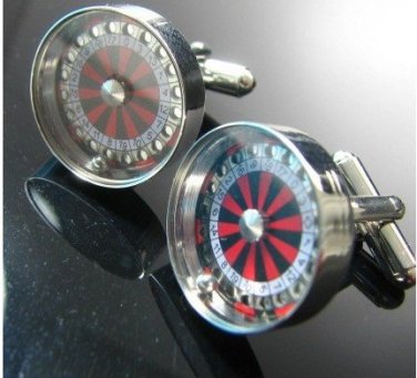 fashion Roulette model Shirt cuff Cufflinks cuff links drop shipping for men's gift 575#