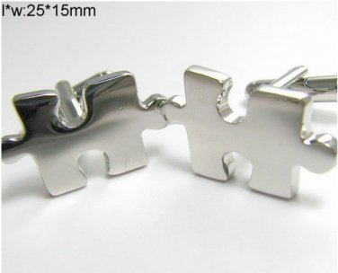 puzzle shape Shirt cuff Cufflinks cuff links drop shipping for men's gift