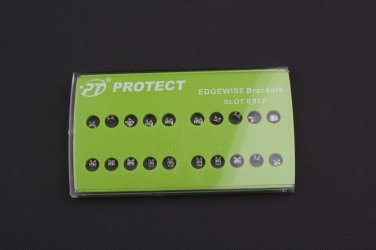 10 cases x Detal Orthodontic Monoblock Edgewise Bracket 0.022 with 3 hooks