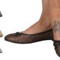 WOMENS LADIES FLAT GLITTER SEQUEN WEDDING PARTY CASUAL PUMPS SUMMER SHOES SIZE