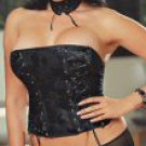 3 Piece Satin Corset & Panty Set