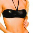 2 Piece Wet Look Bra and Boyshort Set