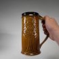 Celtic Cross Beer Mug forest green stoneware by Chischilly Pottery