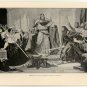 Barbarossa Saves the Papal Legate at Besancon, original antique print