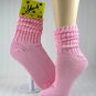12 Pr Womens Light Pink Slouch Socks Size 9-11 Free S&H