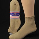 12 Pr Physician's Choice Tan Diabetic Quarter Socks Size 10-13 Free S&H