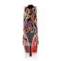 1. Spring New Women Girl Lace Loop Pumps Party Martin Knight Boots Wedges High Heels Shoes