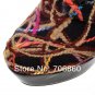 1. Spring New Women Girl Lace Loop Pumps Party Martin Knight Boots Wedges High Heels Shoes