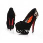 5. Spring New Women Girl Wedges Leopard High Heels Shoes Pumps Martin Short Knight Boots