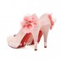 8. Spring New Women Girl Wedding Simple Style Pumps Ballet Flats Wedges Stiletto Flower Shoes