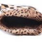 9. Spring New Women's Girl Geek Chic Snow Half Boots Leopard Bowknot Flat Platform Shoes