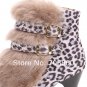 11. Spring New Women Girl Pumps Leopard Suede Wedges Club Wedding Shoes Stiletto Martin Boots