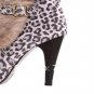 11. Spring New Women Girl Pumps Leopard Suede Wedges Club Wedding Shoes Stiletto Martin Boots