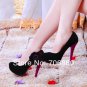 12. Spring New Women Girl Comfort Wedding Sexy Pumps Party Wedges Stiletto High Heels Shoes