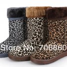 15. Winter New Women Girl Half Boots Ballet Flats Shoes Snow Boots Free Shipping