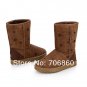 16. Winter New Women Girl Half Boots Ballet Flat Snow Boots Shoes Free Shipping