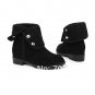 20. Spring New Women Girl Comfort Pumps Sexy Suede Flat Shoes Wedges Dermis Half Boots Free Shipping