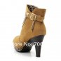23. Spring New Women Girl Comfort Pumps Suede Boots Sexy Wedges Leopard Wedding Heels Shoes