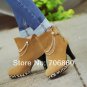 23. Spring New Women Girl Comfort Pumps Suede Boots Sexy Wedges Leopard Wedding Heels Shoes