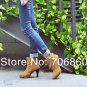 23. Spring New Women Girl Comfort Pumps Suede Boots Sexy Wedges Leopard Wedding Heels Shoes